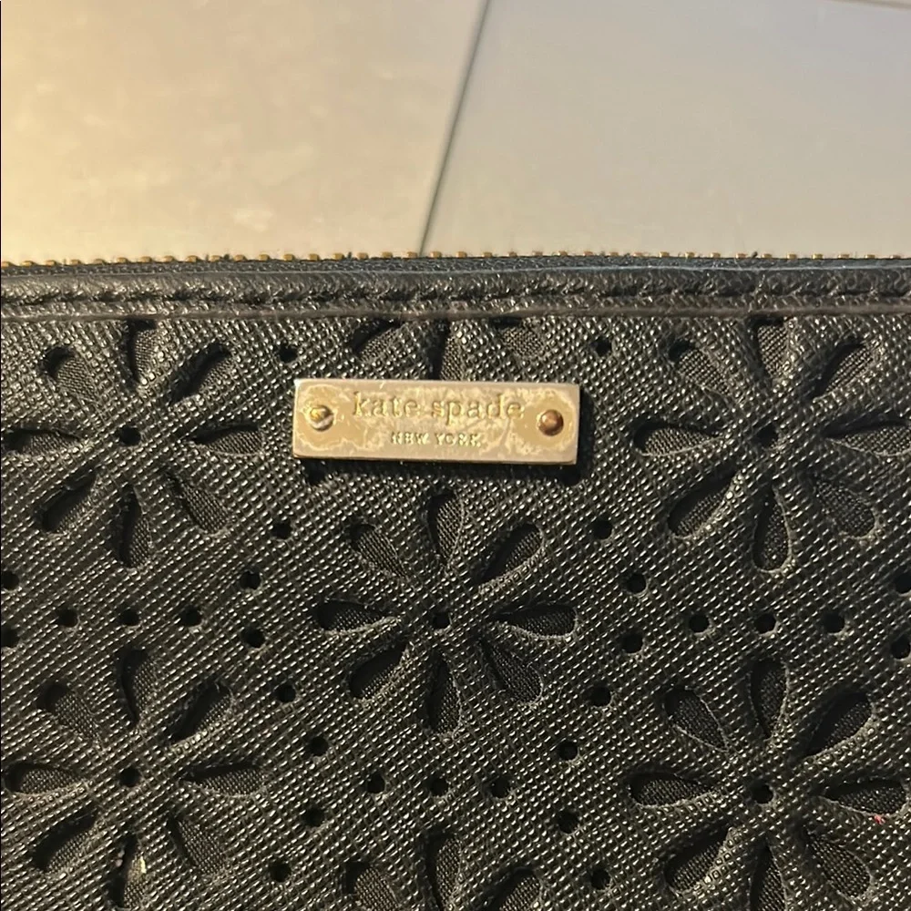 Kate Spade Black Floral Wallet - Picture 2 of 7